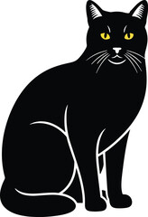 Obraz premium A striking black cat with majestic deer antlers sits proudly symbolizing animal rights and compassion, Generative Ai