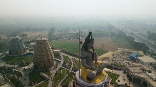 mahadev idol in Char Dham Temple Vrindavan