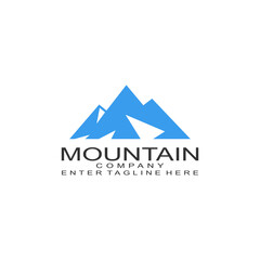 Mountain logo design, mountain range, vector, travel, outdoor, camping, valley, adventure, silhouette, outdoor, graphic, peak, element, shape, expedition, camp