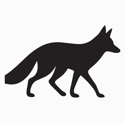 Fox Silhouette in Side View
