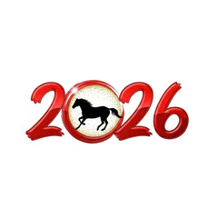 Year 2026 Horse Symbol Chinese Zodiac Celebration.