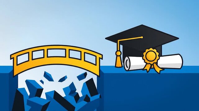 Bridge to Graduation - Symbolizing Education and Achievement.