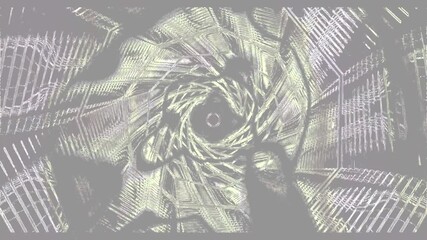 Tunnel video loop acting as a screensaver with motion background creating a seamless visual experience for viewers in various settings