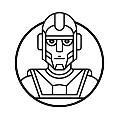 icon of a robot head