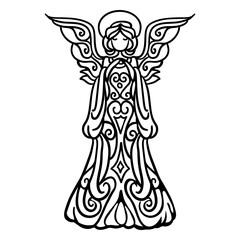 Awesome angel mandala