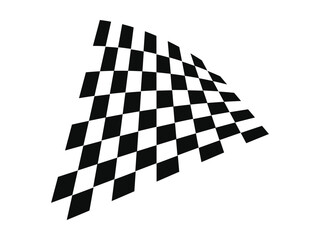 Racing Flag Icon Vector, Bold Finish Line Symbol for Speed and Motorsport Design