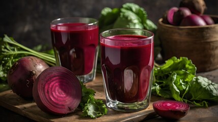 Fresh Healthy Beetroot Vegetable Juice with Ingredients, Detox Drink, Immunity Booster, Natural Juice, Fresh Juice Recipe, Healthy Beverage Ideas