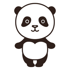 Cute panda stroke