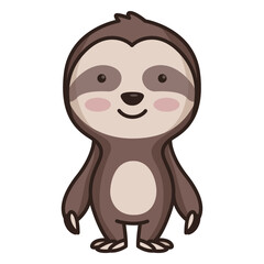 Cute sloth character