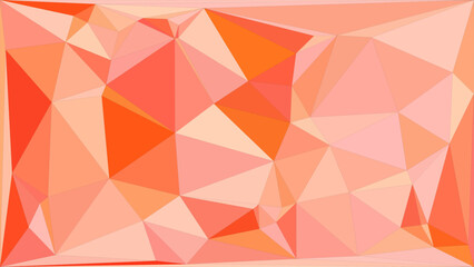 Coral geometric mosaic background for modern designs and creative presentations projects