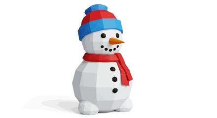 snowman vector illustration isolated on white background
