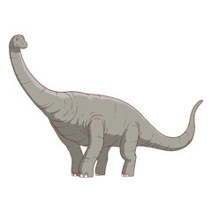 Brachisaurus dinosaur illustration