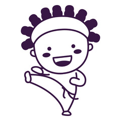 Capoeira brazil cute stroke