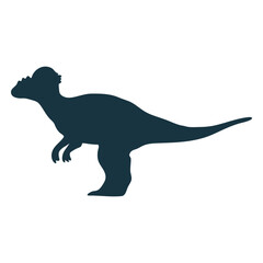 Pachycephalosaurus dinosaur silhouette