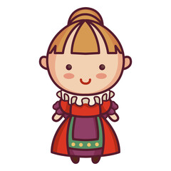 Old era english character cute character cute