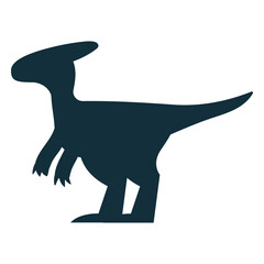 Parasaurolophus dino silhouette