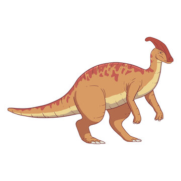 Parasaurolophus dinosaur illustration