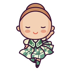 Tartan scottish character cute dress