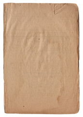 Vintage background of old ancient torn paper texture isolated