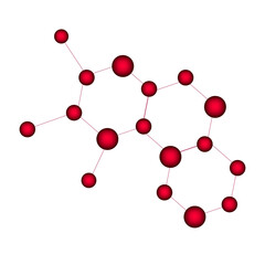 Obraz premium Science Logo Set Bio Nero Lab Emblem Molecule Icon