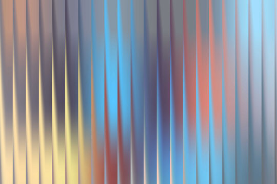 Vibrant abstract background featuring glossy vertical pleated lines with a smooth, colorful gradient transition