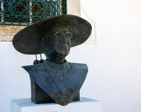 Bust of D. Jose Sebastiao de Almeida Neto at Igreja de Santa Maria in Lagos, Portugal