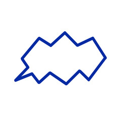【Speech Bubble Icons】Jagged Speech Bubble Shape / ギザギザ形のふきだし素材	