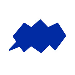 【Speech Bubble Icons】Sharp Zigzag Speech Bubble Graphic / 鋭いギザギザ形の吹き出しデザイン	