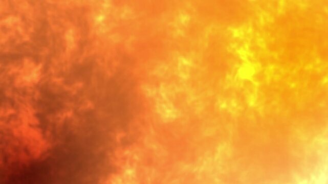 Abstract fiery background with orange and yellow hues