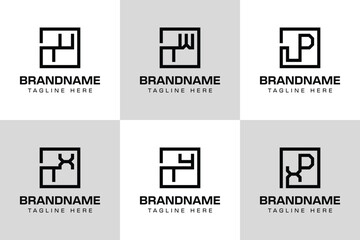 Letters TU TW TX TZ UD XD Monogram Logo Set, suitable for any business