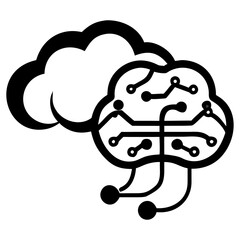 Single line minimal drawing of a simple structure vector illustration