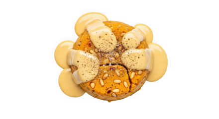 Close up view of a deliciously roasted whole chicken with golden brown skin