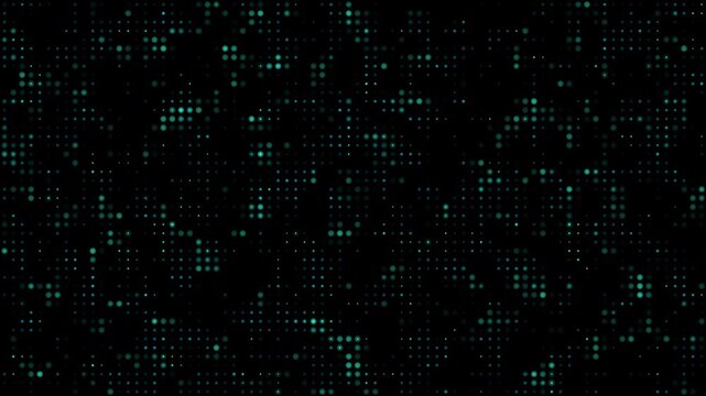 Abstract Digital Dots Motion Background