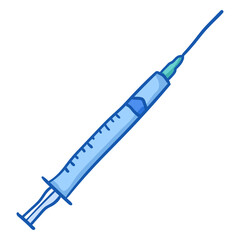 Fototapeta premium Nurse equipment syringe color