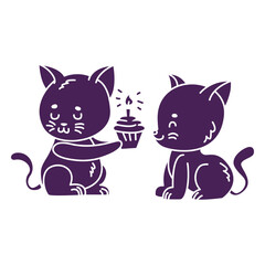 Cute kittens birthday flat