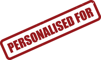 Angled red stamp featuring distressed edges communicates 'For Internal Use Only' clearly on white