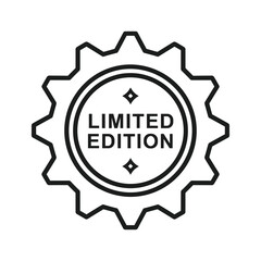 Limited Edition Black Outline Badge Icon