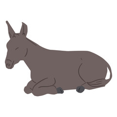 Nativity donkey animal