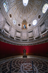 scenes from the interior of the cathedral of the medieval city of Seville spain