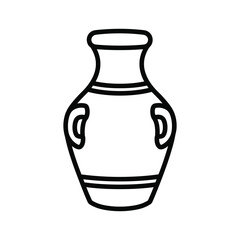 Amphora Vase Icon Outline
