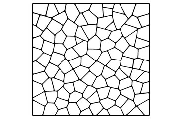 Abstract Irregular Mosaic Pattern Tile