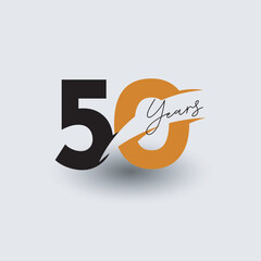 50 Year anniversary template design
