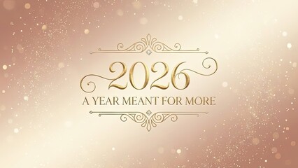 Celebrate 2026 a year meant for more with golden sparkle.