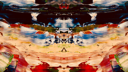 Abstract art background . Hand painting artwork on canvas 