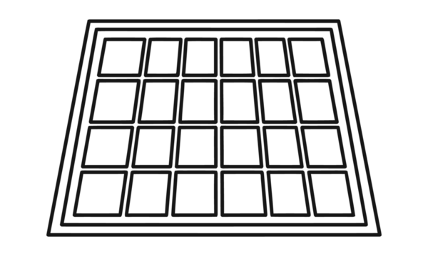 window on white background