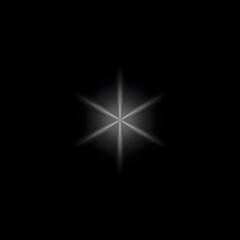 Radiant Starburst on a Black Background A Luminous Geometric Pattern