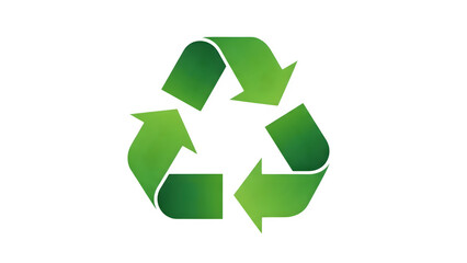 Obraz premium Green recycling symbol on black background representing sustainability and environmental awareness