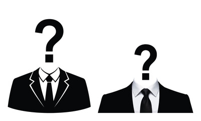 Man of Mystery Unanswered Questions Corporate Icon