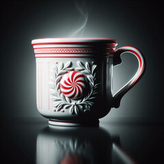 Crimson Swirl Mug &mdash; Noir Holiday Craft