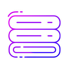 Fototapeta premium Stylized Document Icon with Gradient Colors for Modern Interface Design.